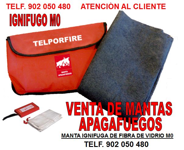 Manta ignifuga 1.20 x 1.80 mtrs  Extinhouse - Tienda extintores online